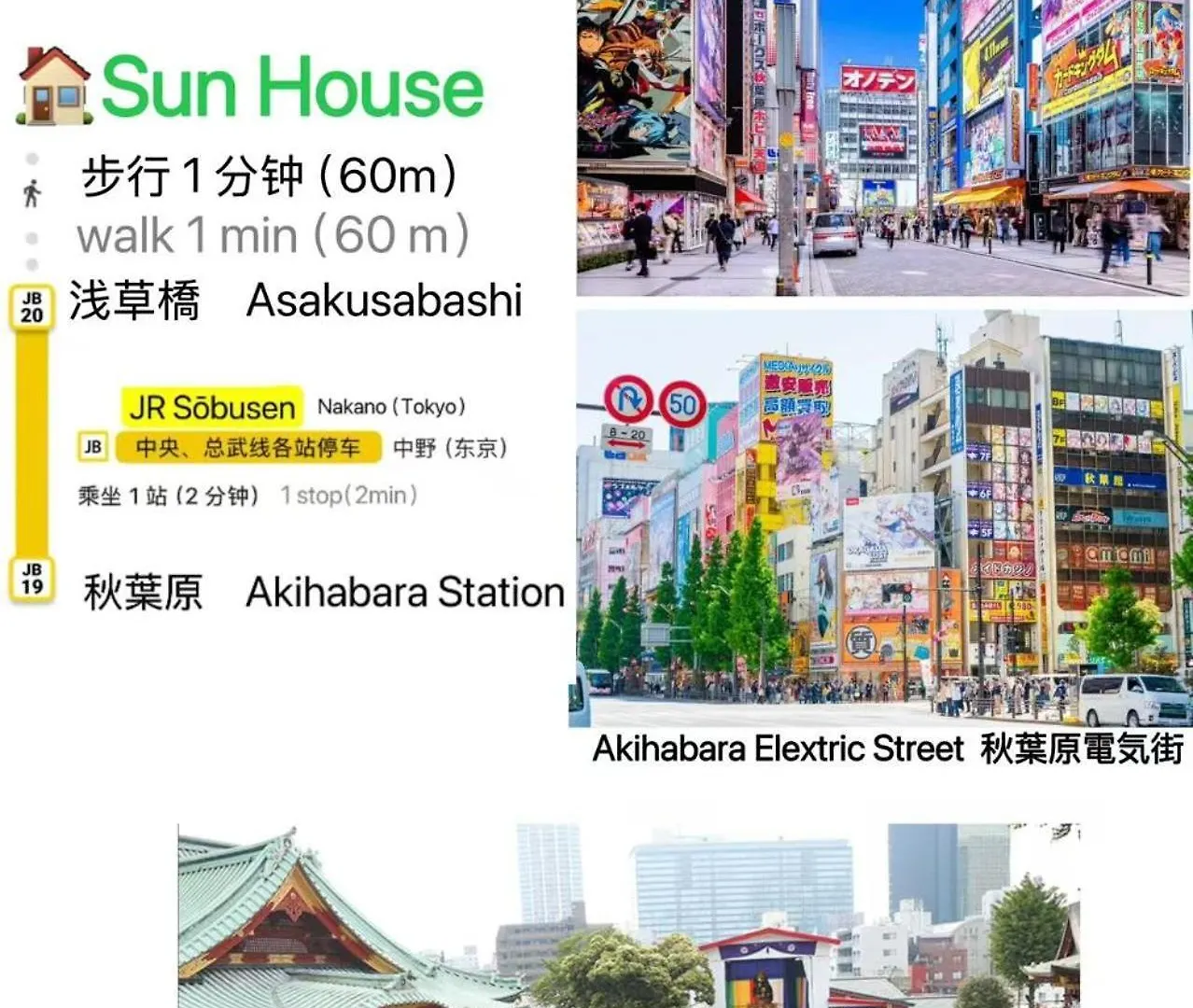 Hotell Sun House Asakusabashi Akihabara Tokyo prefektur